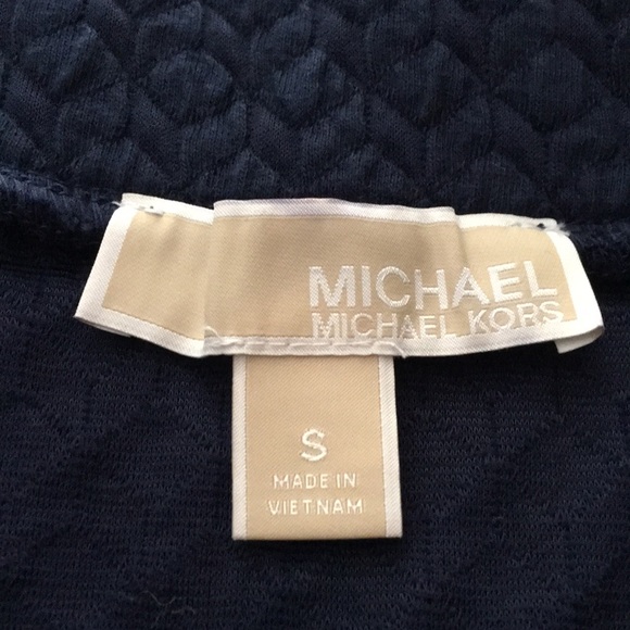 EUC Michael Kors Navy Front Slit Pencil Skirt - Picture 5 of 7